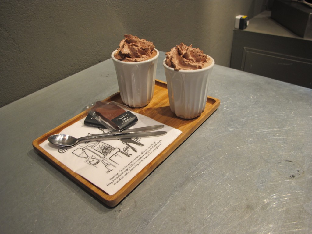 Fikk fort varmen i oss med deilig kakao med sjokoladekrem. 